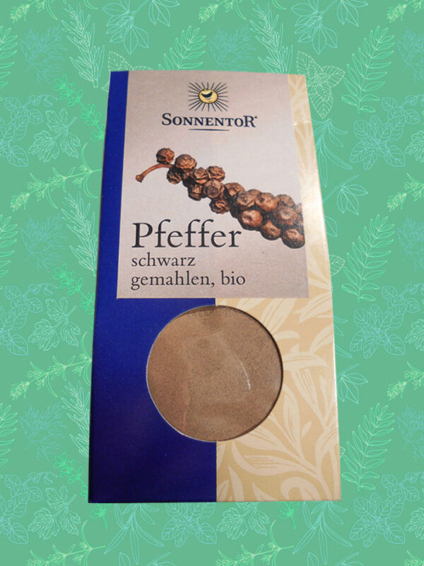 Pfeffer schwarz gemahlen