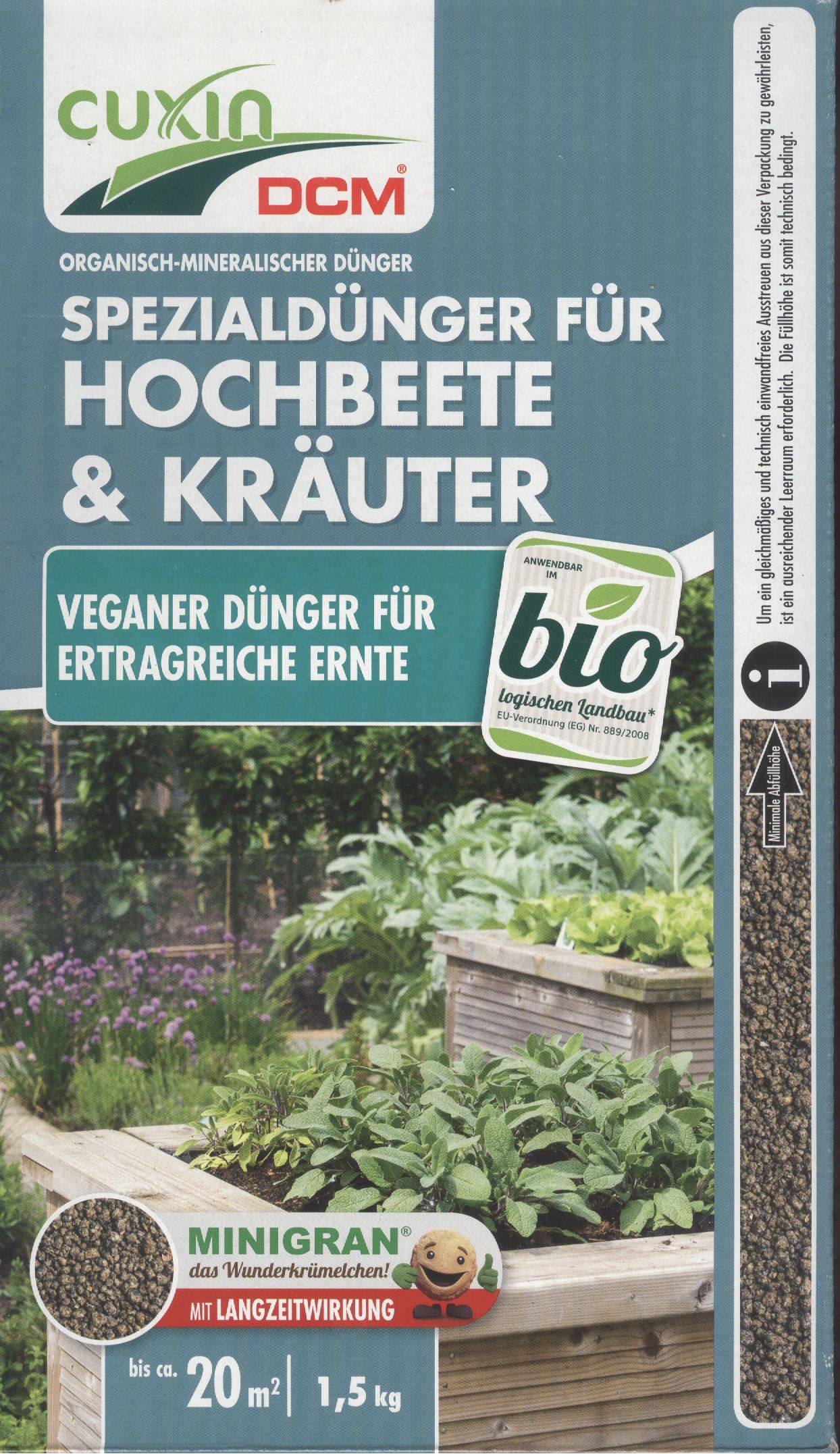 Cuxin spezialdnger Hochbeete und Kruter - Kruter Ldle