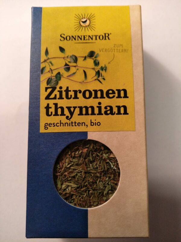 Zitronenthymian geschnitten,